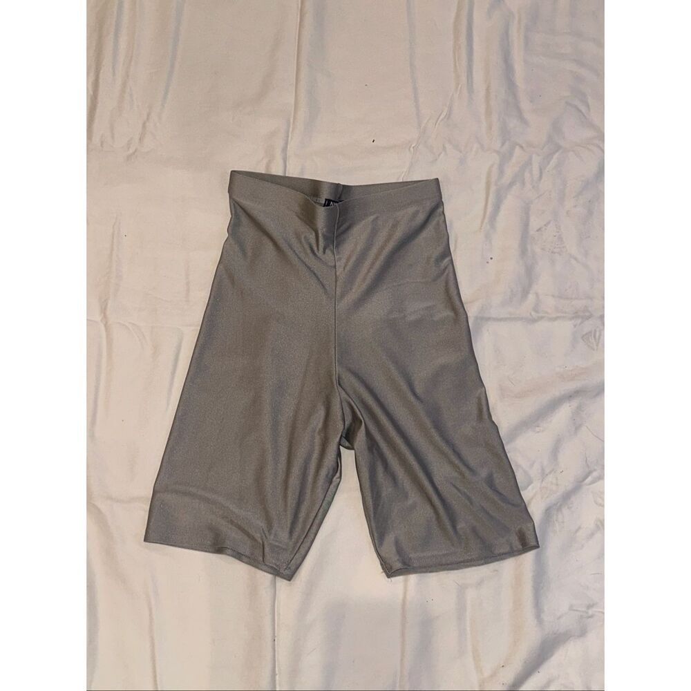 Nasty Gal size S women’s silver bike shorts
